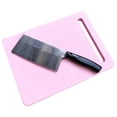 thumbnail image 1 of Tabla de cortar y cuchillo de cocina a escala 1/12, decoración de simulación para casa de muñecas. Rosa, 1 of 8