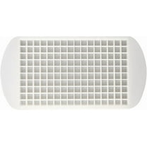 Silicone Mini Ice Cube Trays, 160 Small Ice Cube Molds Easy Release Crushed Ice Cube for Chilling Whiskey Cocktail, BPA Free Flexible Stackable and Durable Soft Mold Storage Containers(white)