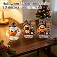 thumbnail image 5 of Halloween Ghost and Pumpkin Tabletop Decoration, Witch Hat Ghost with Jack-o'-Lantern Base, 2D Rotating Ornament for Indoor Shelf, , Party Decor and Home Display, 5 of 5
