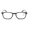 thumbnail image 2 of Lightweight Progressive Clear Bifocal Reading glasses - No Line or Bubble - Zero Power on Top Reader Translucent Slim Unisex CR04 +3.00, 2 of 3