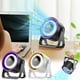 thumbnail image 1 of Ventilador de Escritorio Portátil, Pequeño, Silencioso, de Pared, con Control Táctil, Alimentación Por Usb, Inclinación Ajustable de 180°, 100 Velocidades., 1 of 7