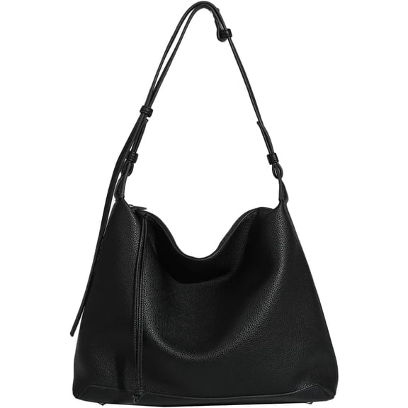 Zhengup Fashion Vegan Leather Shoulder Bag for Women Large Soft Tote Crossbody Purse Casual Handbag Top Handle Satchel