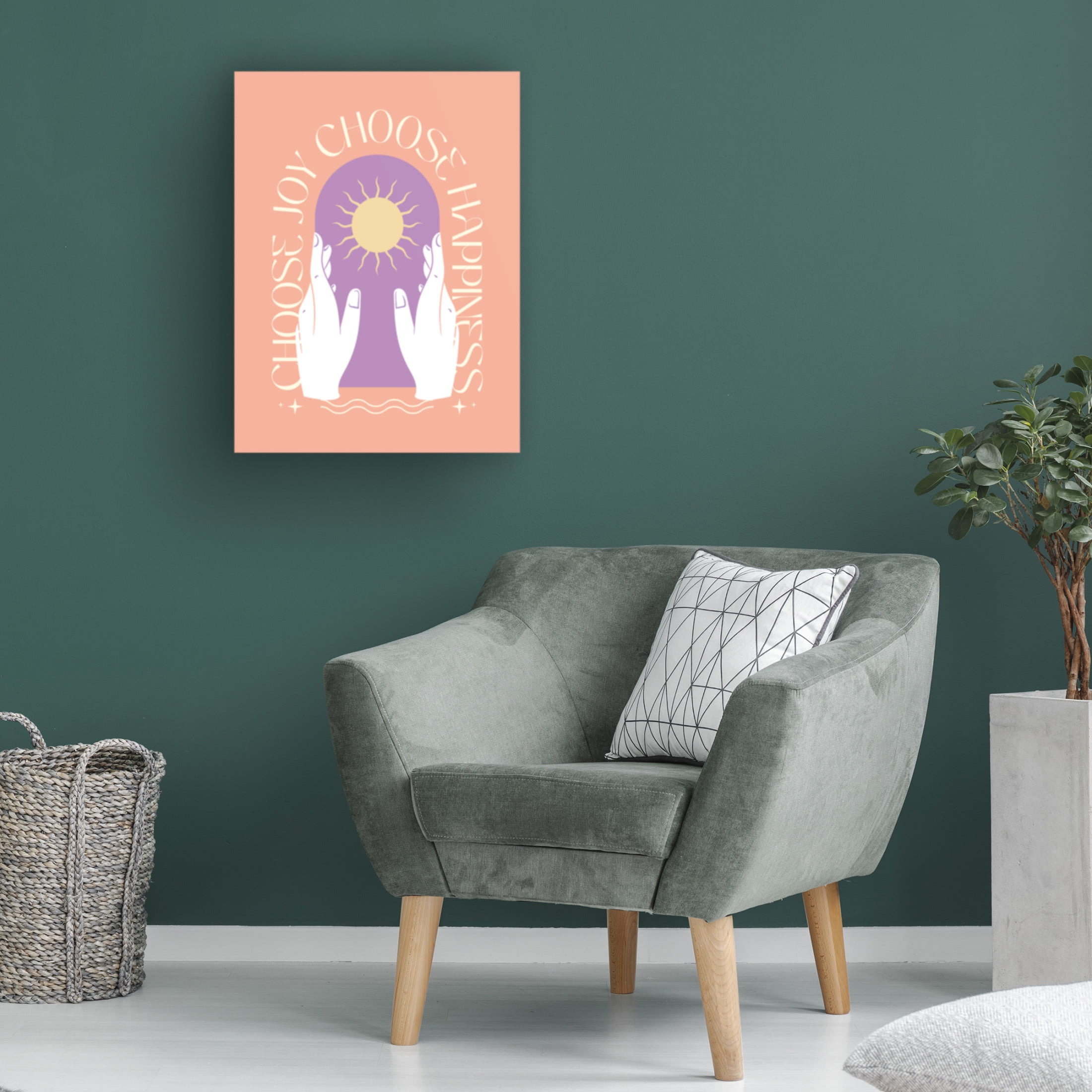Trademark Fine Art Beth Cai Choose Joy Choose Happiness Canvas Wall Art