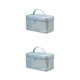thumbnail image 4 of Kearding Bolsa de cosméticos Estuches Almacenamiento Carta de artículos de tocador Bolsa de multifunción Caja de bolso Contenedor de belleza azul claro 2Conjunto, 4 of 6