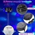 thumbnail image 4 of Bola de Discoteca Giratoria de 6 Pulgadas con Motor, Velocidad Ajustable de 6 A 12 RPM, Luz de Discoteca para DJ, Bodas, Fiestas, Cumpleaños y Navidad., 4 of 5