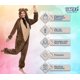 thumbnail image 4 of ¡Onesie Funziez! Disfraz de osito de peluche de sherpa ajustado para adultos, 4 of 5