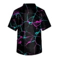 thumbnail image 3 of Huresd Men Graphic Scrubs, Fashion Plus Size Spring Scrubs Man Short Sleeve Work Tie Dye Pocket Soft Scrub Purple L, 3 of 3