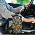 thumbnail image 6 of Duck Hunter Camouflage 40oz Tumbler with Straw And Lid Insulated Stainless Steel Travel Tumbler Coffee Cup Mug Water Bottle with Handle, Fits in Car Cup Holder, 6 of 6