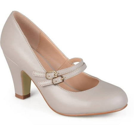 Brinley Co. Matte Finish Classic Mary Jane Pumps (Women's)