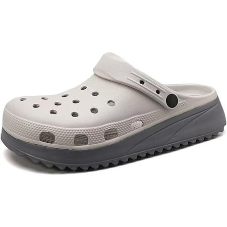 

Men Adult Clogs Non-Slip Sandals Slides Lightweight Soft Platform Closed-Toe Outdoor Beach Shoes
