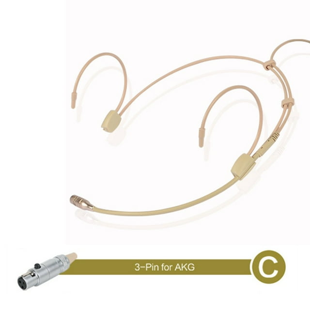 Earhook Headworn Headset Microphone Omnidirectional Condenser Cartridge Mic For For Wireless 70-20KHZ 2.0V-10V.DC Wireless Syste C