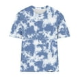 thumbnail image 4 of Tops Cortos para Mujeres Casual de Moda Impreso Cuello Redondo, Camiseta de Manga Corta para el Uso Diario, Fiesta Y Cómodo, 4 of 4