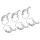 thumbnail image 1 of Metal Servilletas Anillos, 4uds Caballo Servilletas Anillos Soporte Hebilla Juego para Comedor Mesa Decoraciones Boda Cumpleaños Vacaciones Fiesta, Plateado Tono Unique Bargains servilleteros, 1 of 5