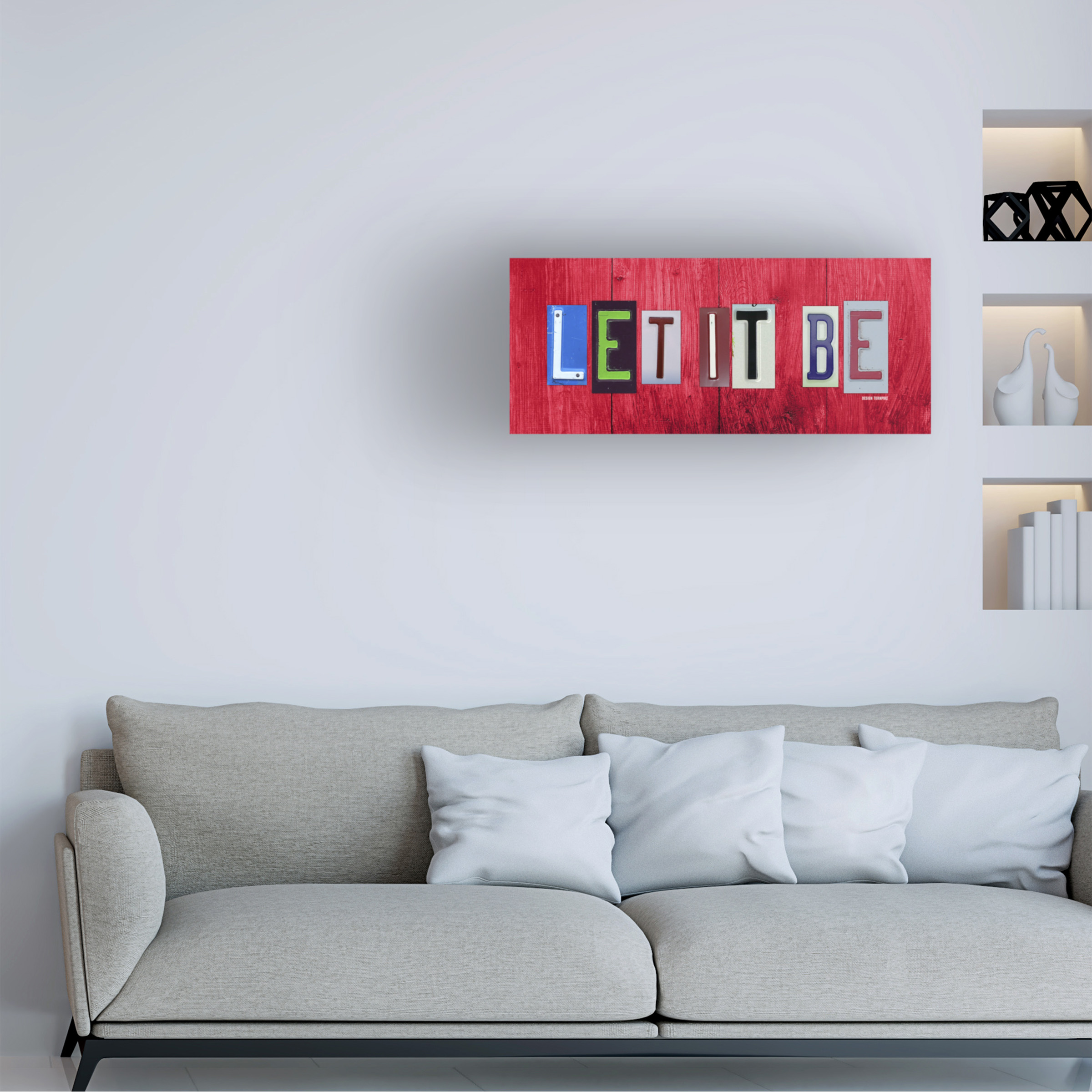 Trademark Fine Art 'Let It Be' Canvas Art by Design Turnpike