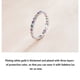 thumbnail image 4 of Anillo de mujer Sonducket Acero inoxidable Chapado en plata Tipo 1 Tamaño 8, 4 of 6