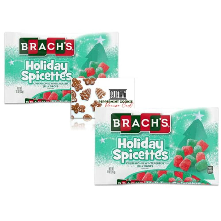 Spice Drops Christmas Candy Bundle. Includes Two-10 oz Bags of Brachs  Holiday Spicettes Plus a BELLATAVO Recipe Card! Each Bag Contains Red and  Green