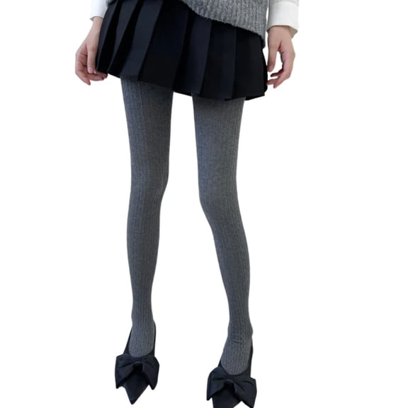 Women Japanese Vintage Twist Striped Pattern Tights Winter Fall Opaque Pantyhose Stockings Slimming Leggings Hosiery