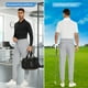 thumbnail image 5 of Pantalones deportivos de golf JWM para hombre, elásticos, con trabillas para cinturón, ajustados, 5 of 6