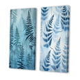 thumbnail image 3 of Designart "Nature s Magic in Blue Fern Fonds II" Floral Wall Art Set Of 2 - Blue Floral Wall Decor Set Of 2, 3 of 7