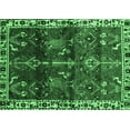 thumbnail image 1 of Ahgly Company Indoor Rectangle Persian Emerald Green Traditional Area Rugs, 7' x 9', 1 of 4