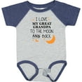 thumbnail image 3 of Inktastic I Love My Great Grandpa to the Moon and Back Boys or Girls Baby Bodysuit, 3 of 5