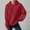 Red, variant on Women Hoodies Drawstring Pullover Fashion Sweatshirts Casual Tops Fall Long Sleeve Sweatshirts Drawstring Sweatshirt Hoodies Cowl Neck Side Slit Pockets Hoodie Pullover Top Sleep Hoodie Women