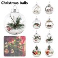 thumbnail image 2 of Muyoka Bolas de adornos transparentes Bola de plástico rellenable de 80 mm Adornos Bola de adornos de Navidad para árbol de Navidad Navidad Muyoka Hogar, 2 of 7