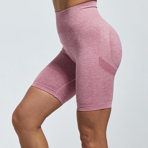 Women Yoga Shorts Biker Shorts Drying Quickly Clothing Five Point Ladies Summer Athletic Shorts Sports Shorts for Home Gym Training Biking L Pink
