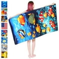 thumbnail image 2 of JML 100% Cotton Beach Towel,Soft & Quick-Dry Pool Towel,Perfect for Beach,Swimming,28"x58", 2 of 4