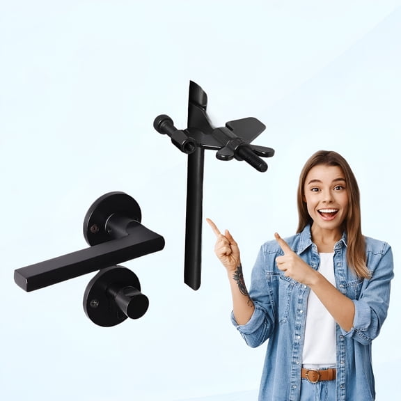 TALENO Upgraded Adjustable Portable Hotel Door Lock for Travelers Security Device Additional Privacy and Security Lock Added Security Portable Door Lock for Hotel Apartment Homestay Bedroom Black