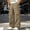 Khaki, variant on Men's Wide Leg Cargo Pants Elastic Waist Drawstring Multi Zip Pockets Polyester Blend Streetwear Urban Fall Winter Casual Utility Work Trousers Comfortable Pants for Men