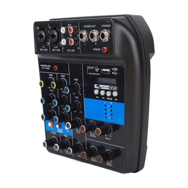 USB Line Mixer,Audio Mixer USB 4 Channel Line Mixer Stereo Line Mixer Custom Engineered