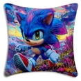 thumbnail image 3 of Funda de almohada de dibujos animados de anime S-Sonics Hedgehog, funda de cojín de felpa corta con estampado de doble cara para sofá decorativo de dibujos animados para el hogar, 3 of 5
