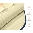 thumbnail image 6 of SGI Bedding Egyptian Cotton Top Split Sheet Set Stripe Adjustable Bed 34" Split Head Queen 600 TC 15" Deep Ivory, 6 of 9