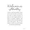 thumbnail image 2 of Ball, Susan 20x24 White Modern Wood Framed Museum Art Print Titled - Welcome, 2 of 4