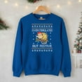 thumbnail image 5 of Funny Ugly Christmas Possum Sweater, Overstimulated But Festive Possum Sweatshirt, 5 of 5