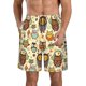 thumbnail image 1 of Balery Cute Owls Traje de Baño Estilo Hawaiano para Hombre, Shorts de Secado Rápido con Bolsillos-X-Large, 1 of 6