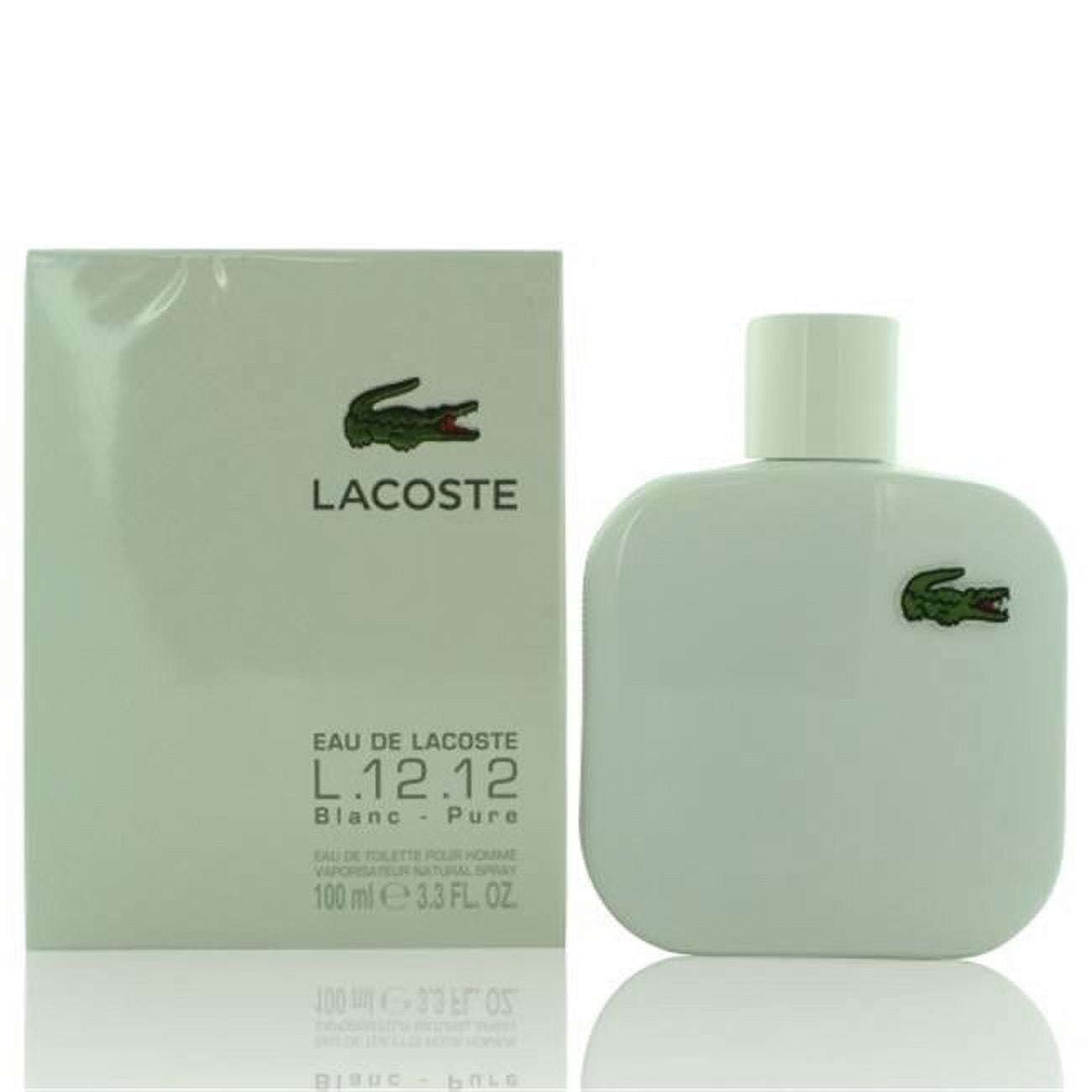 Lacoste Eau De Lacoste L.12.12 Blanc Pure Cologne for Men, 3.3 oz