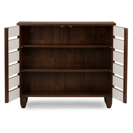 Baxton Studio Gisela 2 Door Shoe Cabinet
