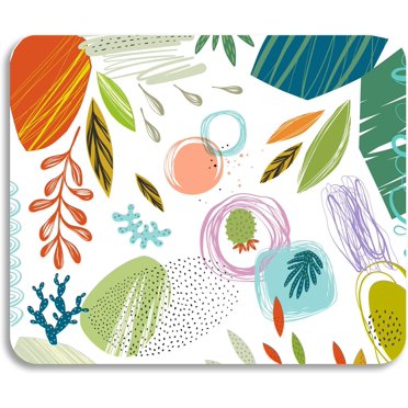 SXCKANG Moth Mouse Pad, Mushroom Moon Phase Mousepad, Boho