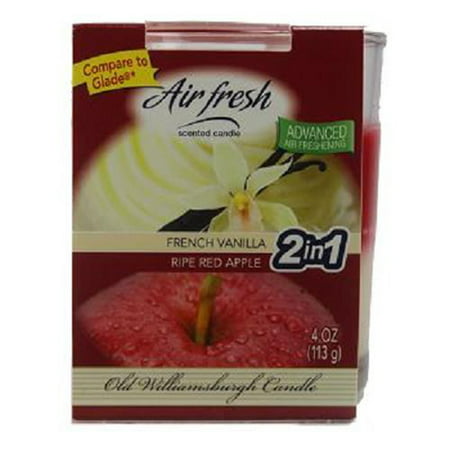 Product Of Air Fresh, Scent Candle French Vanilla & Red Ripe Apple, Count 1 - Candle / Grab Varieties &