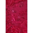 thumbnail image 4 of One Shoulder Corset Princess Flowers Girls Dress with Ruffle Organza Skirt Prom Red 2-10, 4 of 5