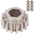 thumbnail image 1 of OpenGear Guitar Tuners Gears Hex Locking Universal Mounting Pegs Musical Instrument Tool(Silver 12Pcs), 1 of 14
