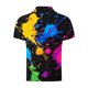 thumbnail image 5 of Blusa y camisa de manga corta con cuello vuelto para hombre, blusa de manga larga con solapa y botones estampados, blusa de poliéster para hombre, 5 of 5