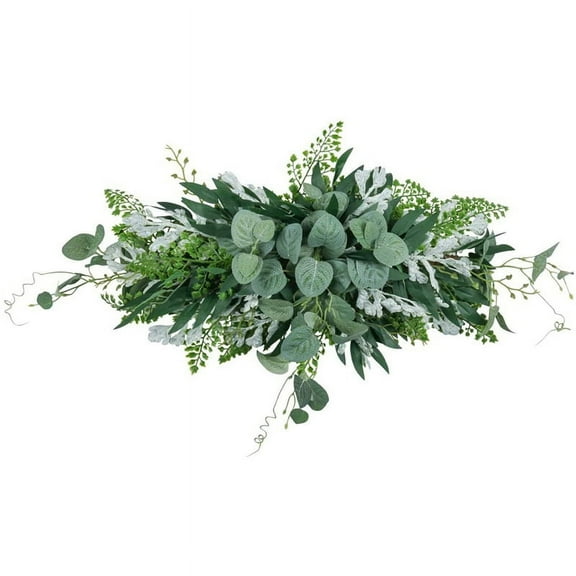 Greenery Artificial Front Door Wreath Hanging Eucalyptus Leaves Garland for Home Window Wall Wedding Arch Decor