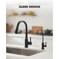 thumbnail image 7 of Drinking Water Faucets for Kitchen Sink, Matte Black Water Filter Faucet for Reverse Osmosis or  System, RO Bar Sink Faucet, Stainless, 7 of 7