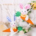 thumbnail image 3 of Hbdhejl Easter Cute Rabbit Hugging Carrot Pendant Easter Decorative Pendant Cute Easter Handheld Carrot Decorative Doll Pendant For Children Boys And Girls, 3 of 7