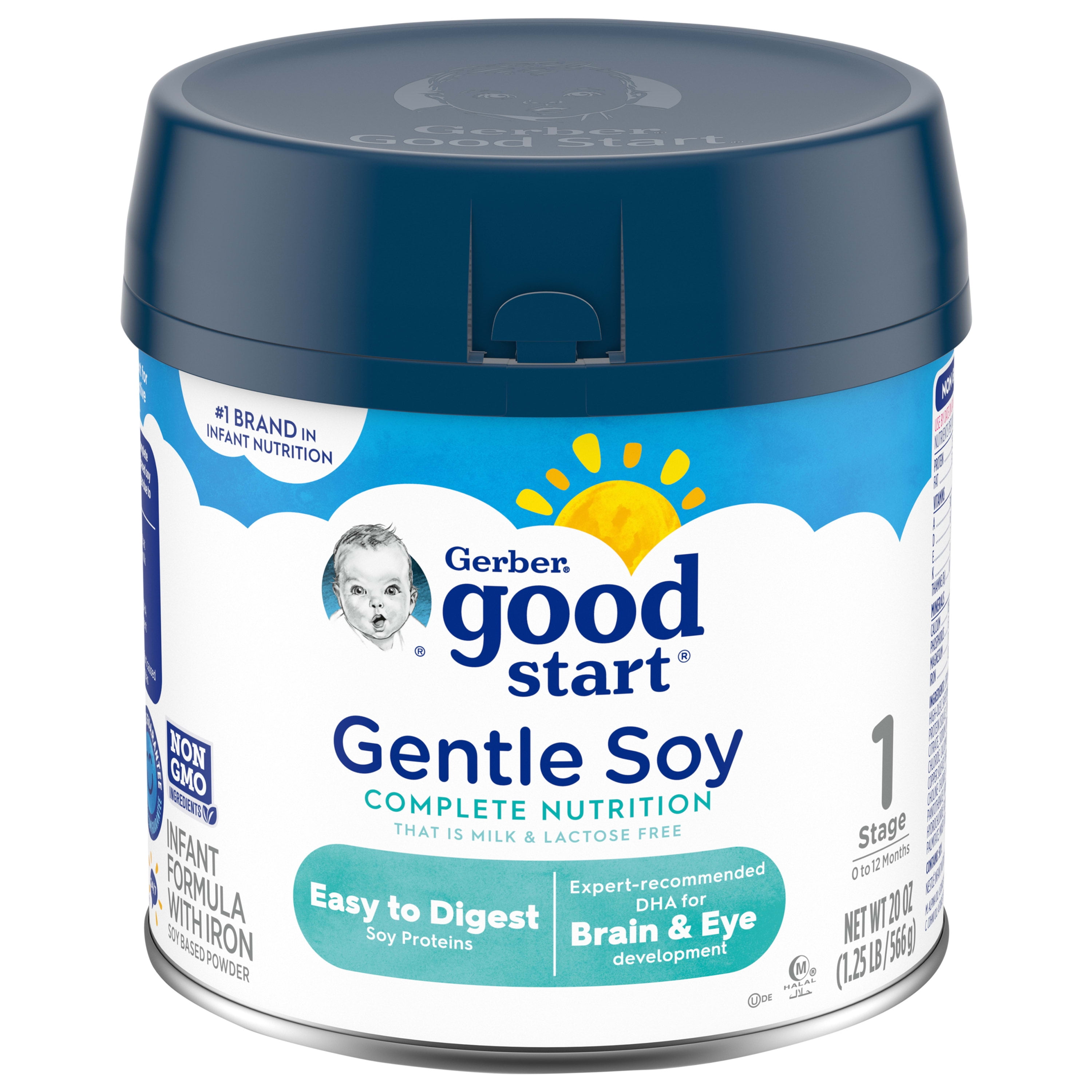 Gerber Good Start Gentle Soy Powder Infant Formula, 20 oz Canister (4