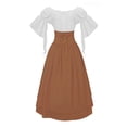 thumbnail image 3 of Women’s Gothic Renaissance Style Top and High Waist Button Skirt Two Piece Outfit, 3 of 4