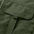 thumbnail image 4 of HOOMEUMY Men's Quick Dry Hiking Shirt Long Sleeve Lightweight Breathable Outdoor Camping Fishing Travel Shirts with Multiple Pockets Button Down Tops Army Green XXXL, 4 of 7